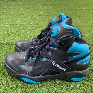Reebok Pump Shaq Attaq 2013 US 9 Black/Azure Blue V55083